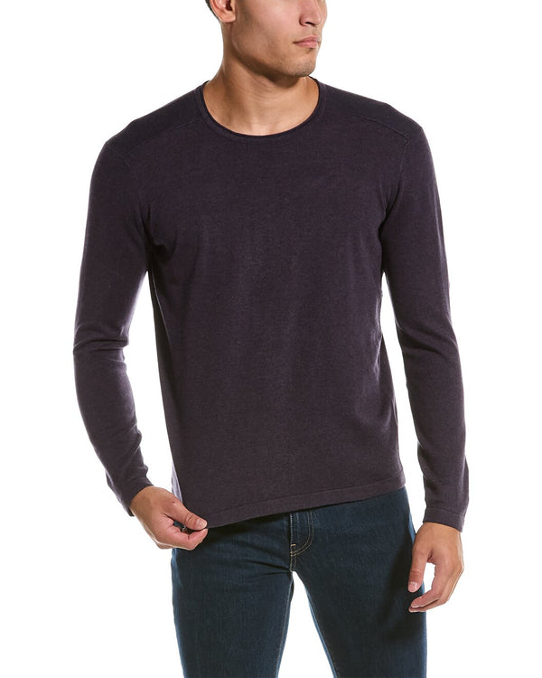 Raffi Purple Vanise Yoke Crewneck Sweater
