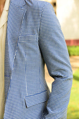 Sons + Fathers Blue Seersucker Blazer