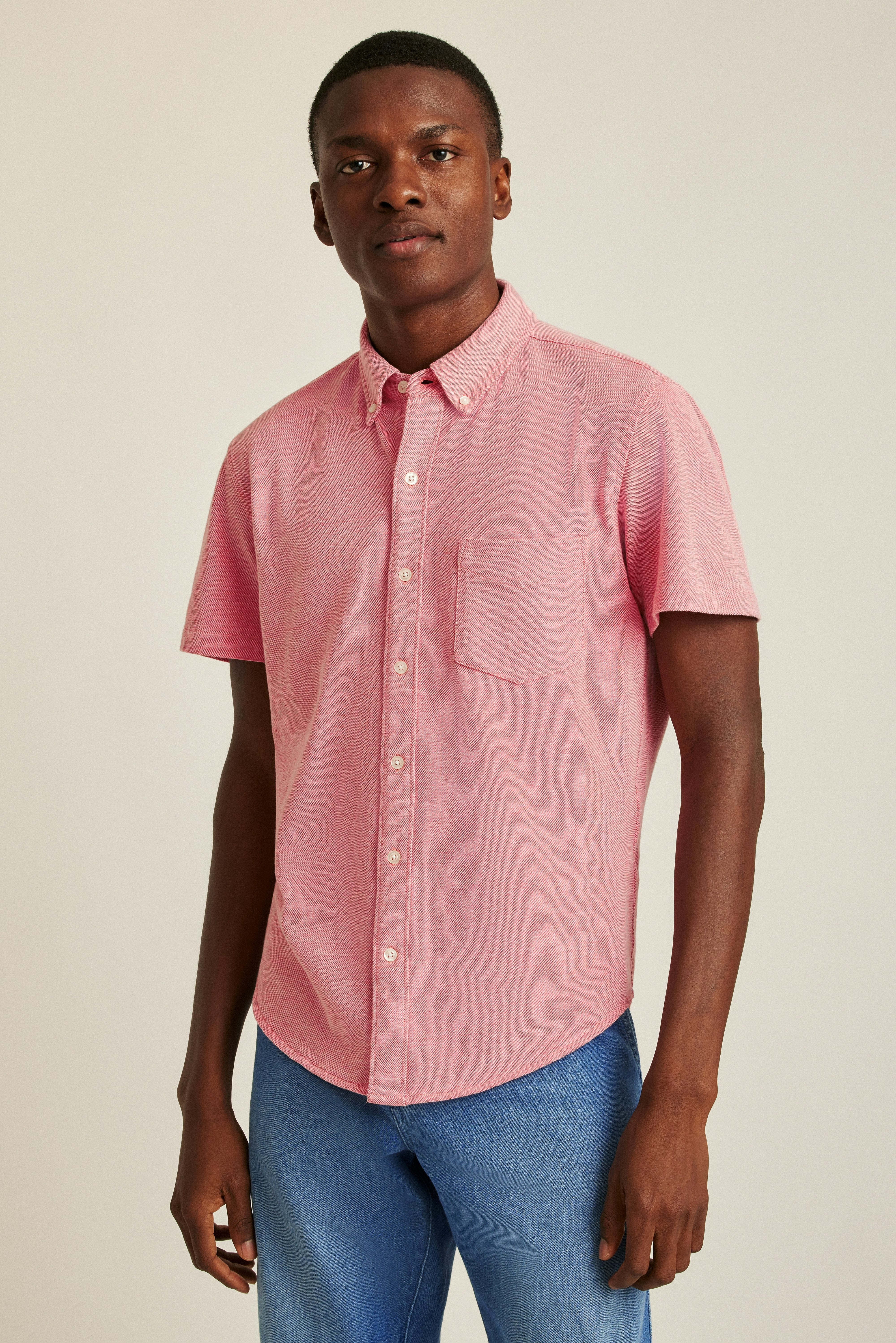 Bonobos Spiced Coral Slim Short Sleeve Knit Oxford Shirt Taelor.Style Bonobos Spiced Coral Slim Short Sleeve Knit Oxford Shirt Taelor.Style