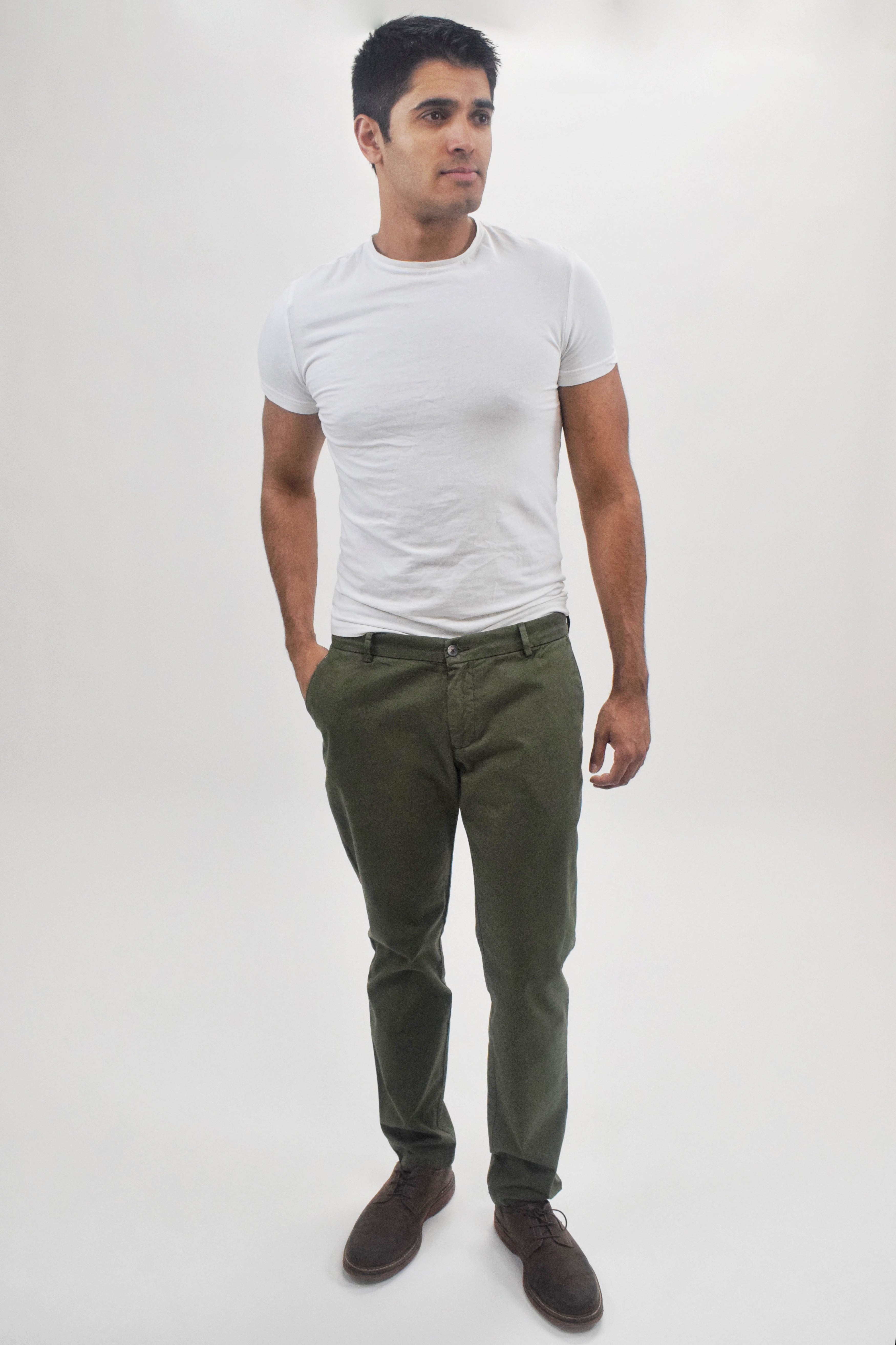 Suit Sartoria Olive Green Slim Fit Stretch Chino Pants Taelor.Style Suit Sartoria Olive Green Slim Fit Stretch Chino Pants Taelor.Style