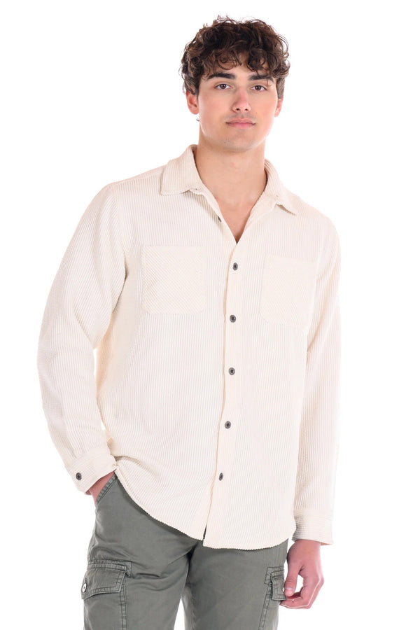 Original Paperbacks Ivory Corduroy Long Sleeve Shirt