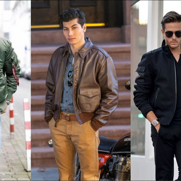 Men in bomber jackets discount