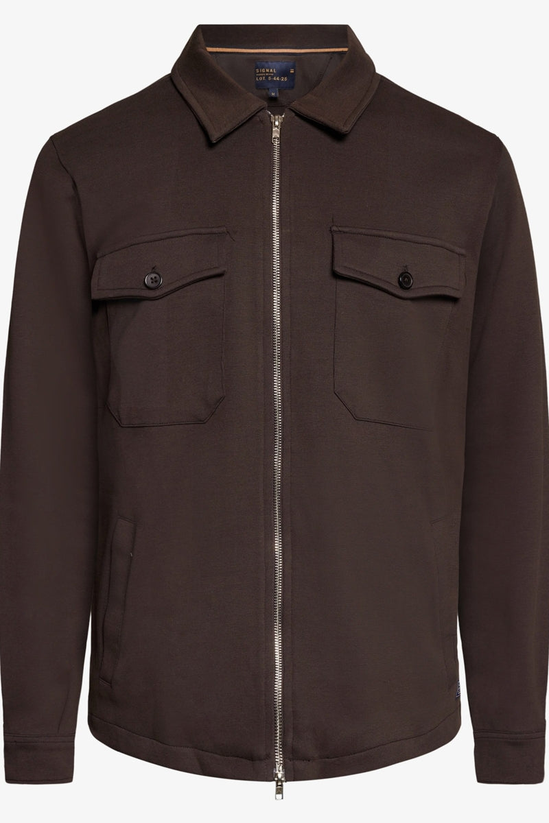 Wholesale,Signal Clothing, Signal Clothing Brown Full Zip Overshirt, Brown, Small-42-TagSMedium-44-TagMExtra Extra Large-52-TagXXL