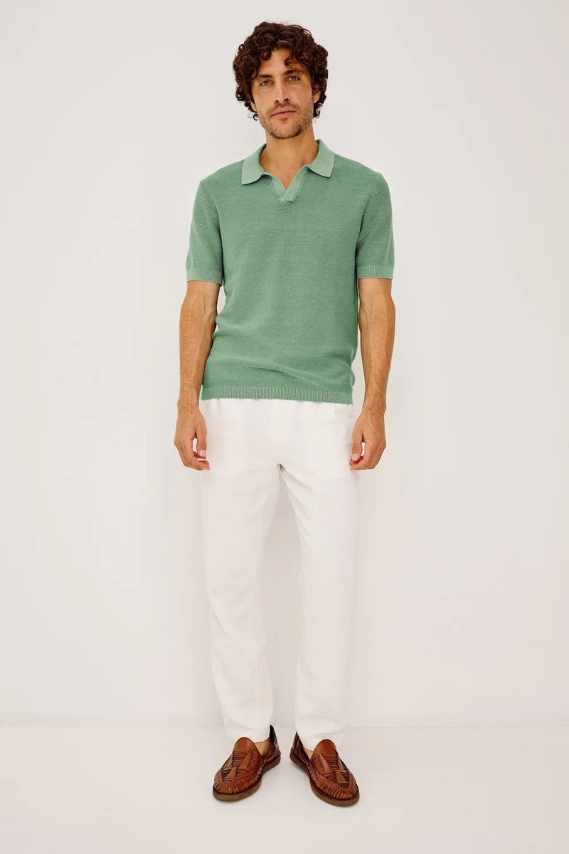 Wholesale,Rails, Rails Green Ribbed Knit Textured Polo, Green, Medium-42-TagMLarge-45-TagLExtra Large-48-TagXL