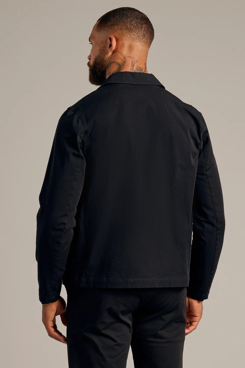 Faire,True Classic, True Classic Black Added Stretch Twill Jacket, Black, Medium-42-TagM