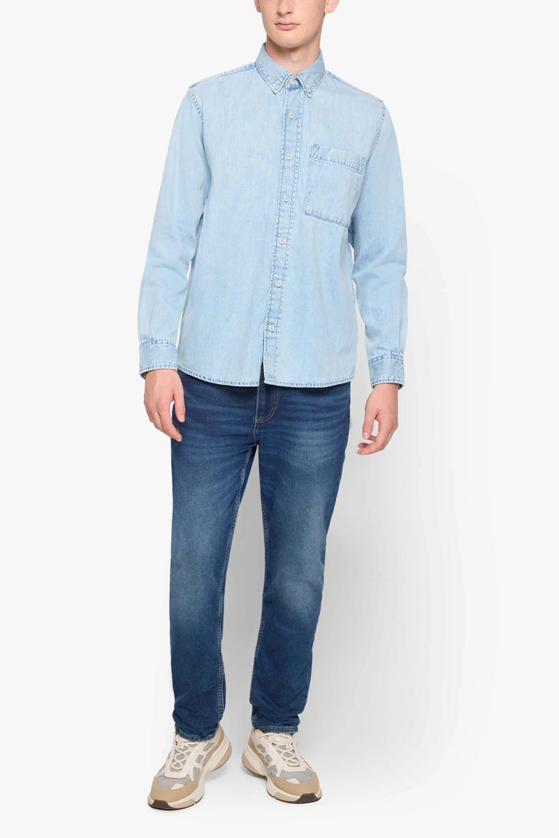 Wholesale,Signal Clothing, Signal Clothing Light Blue Denim Shacket, Blue, Large-48-TagL