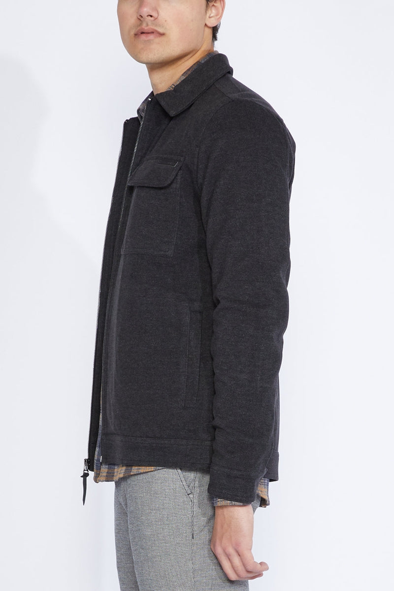 Wholesale,Civil Society, Civil Society Heather Black Trucker Jacket, Black, Medium-44-TagM