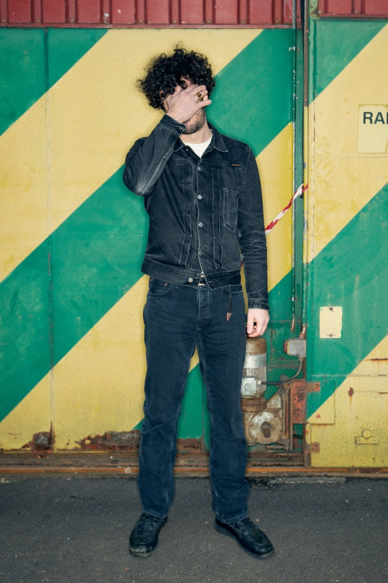 Wholesale,Nudie Jeans, Nudie Jeans Black Vintage Straight Leg Premium Jeans, Black, 38W-32L-Tag38