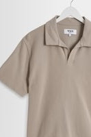 Wholesale,Wax London, Wax London Clay Textured Organic Cotton Polo, Brown, Medium-43-TagMLarge-45-TagLExtra Large-47-TagXL