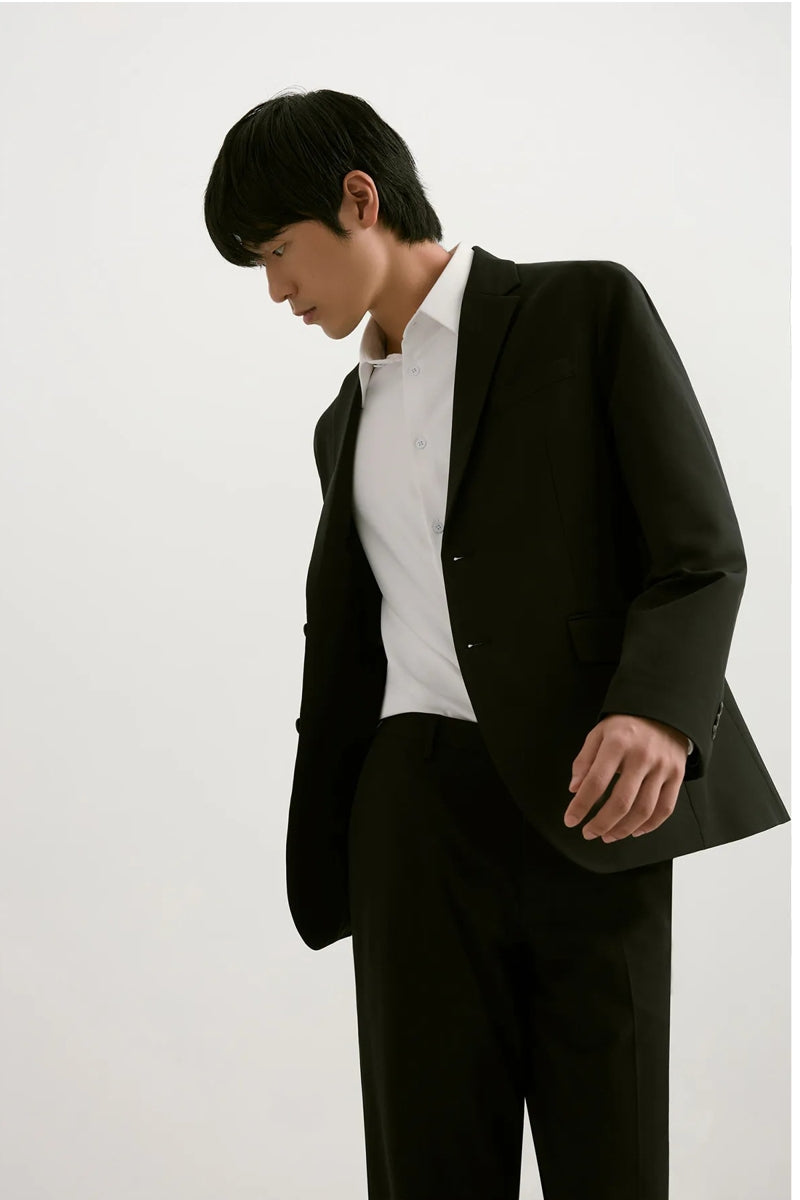 Direct From Brand,FYNE, FYNE Black Four-way Stretch Performance Blazer, Black, Medium-41-TagM