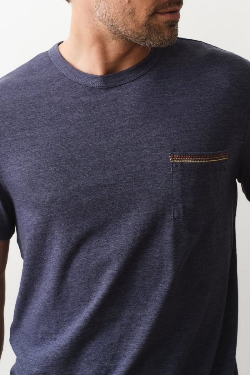 Wholesale,Marine Layer, Marine Layer Vintage Indigo Embroidered Pocket Tee, Blue, Small-40-TagSMedium-43-TagMLarge-45-TagLExtra Large-48-TagXLExtra Extra Large-51-TagXXL