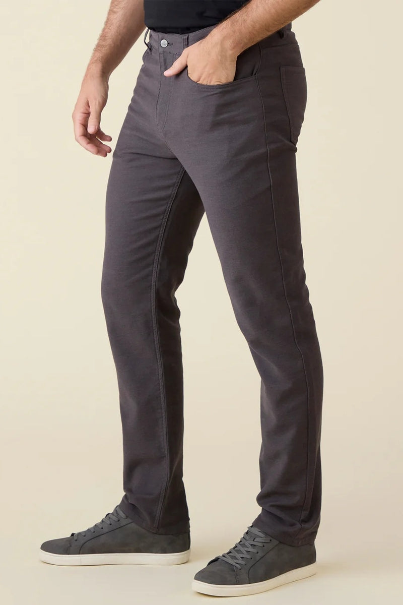 Wholesale,Flag & Anthem, Flag & Anthem Charcoal Stretch 5-pocket Straight Knit Jeans, Grey, 36W-32L-Tag36