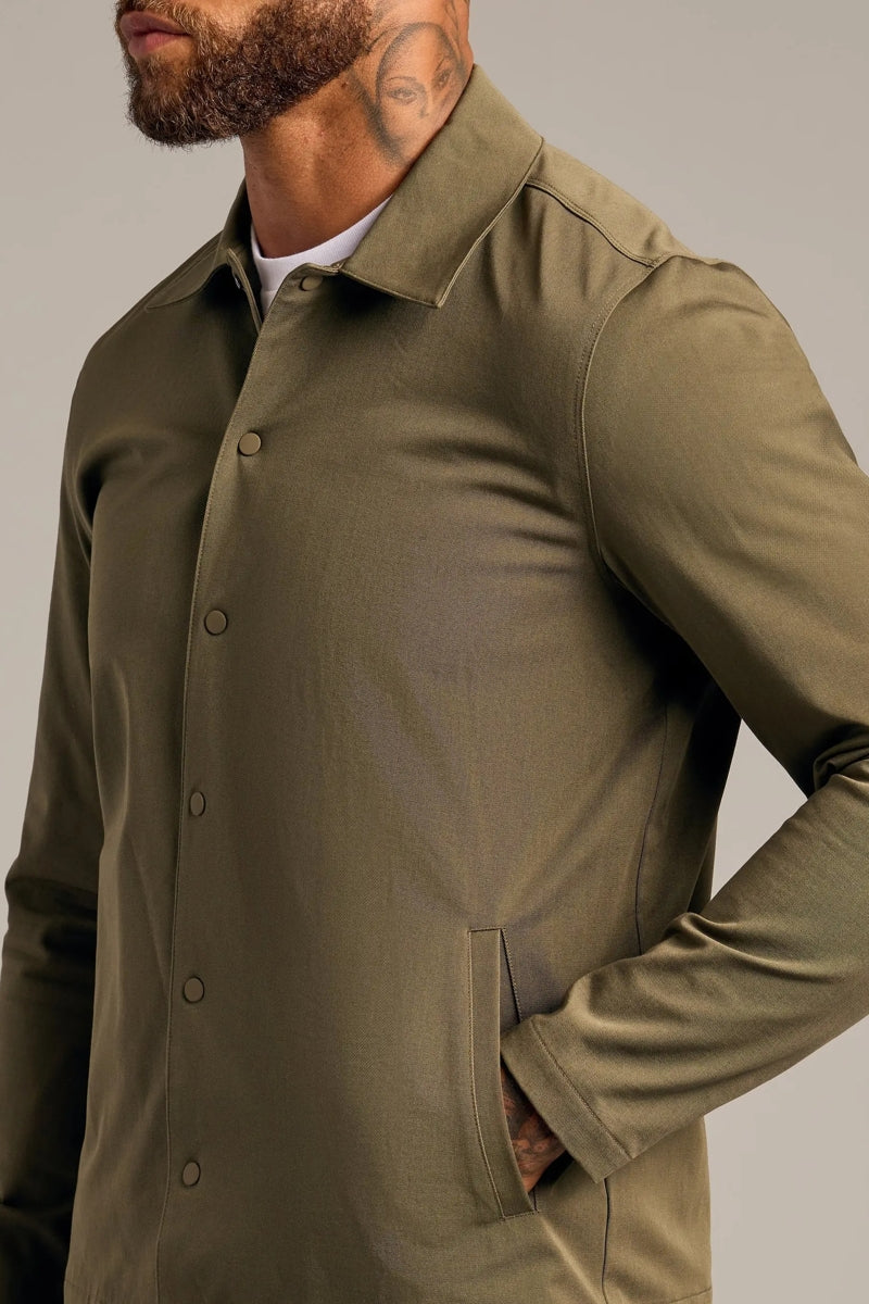 Faire,True Classic, True Classic Military Green Added Stretch Twill Jacket, Green, Extra Large-48-TagXL