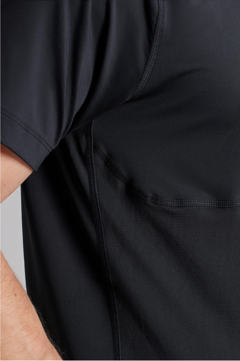 Wholesale,Rhone, Rhone Black UPF 50+ All-way Stretch Athletic T-Shirt, Black, Medium-41-TagM