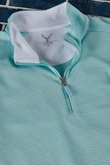 Wholesale,Nicoby Age of Wisdom, Nicoby Age of Wisdom Turquoise Houndstooth Quarter Zip Pullover, Blue, Small-41-TagSMedium-44-TagMLarge-46-TagLExtra Large-48-TagXLExtra Extra Large-51-TagXXL