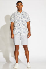 Civil Society Grey Linen Blend 8" Shorts