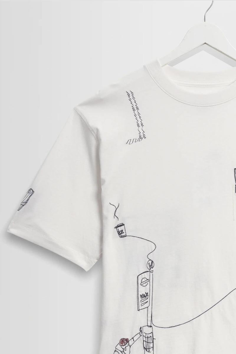 Wholesale,Wax London, Wax London Off White Organic Cotton London Graphic T-Shirt, White, Extra Large-50-TagXL