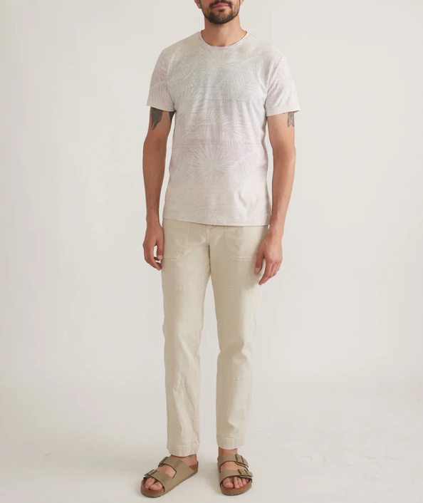 Wholesale,Marine Layer, Marine Layer Ombre Palm All Over Graphic Signature Crew Tee, Pink, Small-41-TagS
