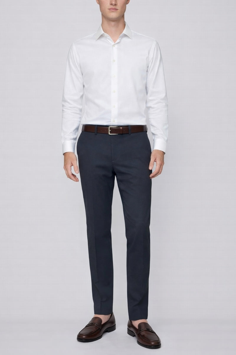Wholesale,Projek Raw, Projek Raw Navy Marine Classic Fit Chino Dress Pants, Blue, 38W-32L-Tag38