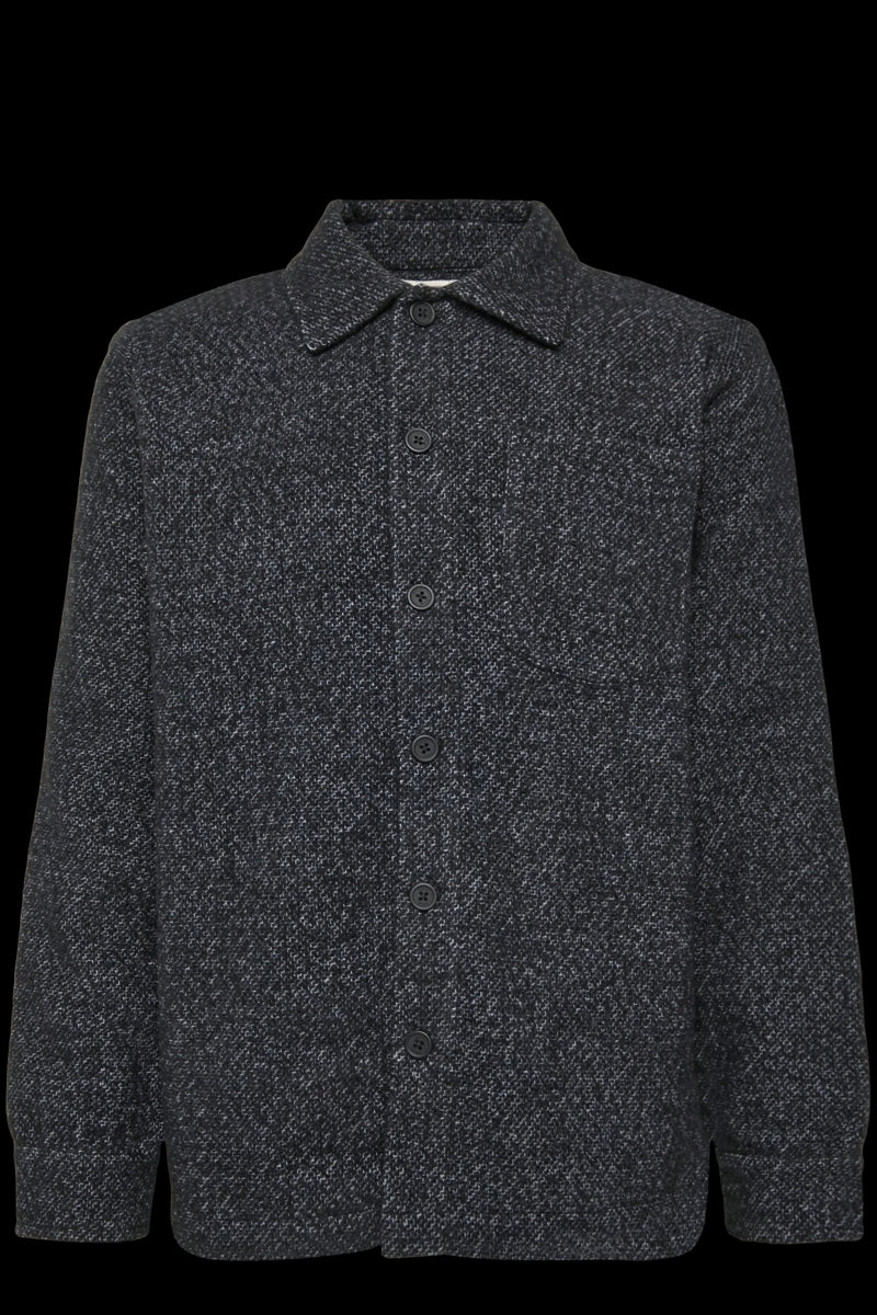 Wholesale,Solid, Solid Black Wool Blend Textured Shacket, Black, Medium-45-TagMLarge-47-TagLExtra Large-50-TagXL