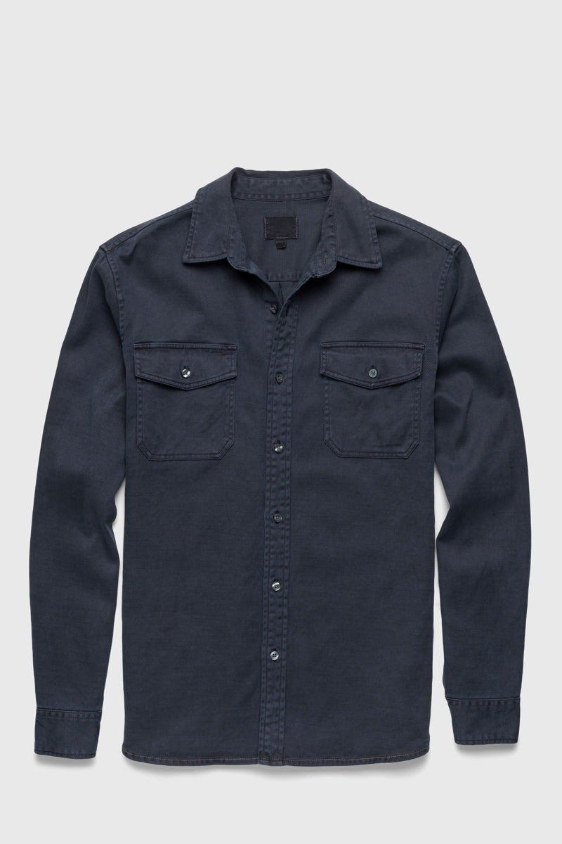 Wholesale,Surfside Supply, Surfside Supply Navy Garment Dye Overshirt, Blue, Medium-42-TagM