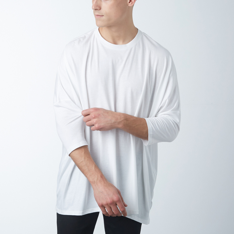 Wholesale,Reese De Luca, Reese De Luca White Drop Shoulder Elbow Length Sleeve Jersey T-Shirt, White, Extra Extra Large-58-TagXL