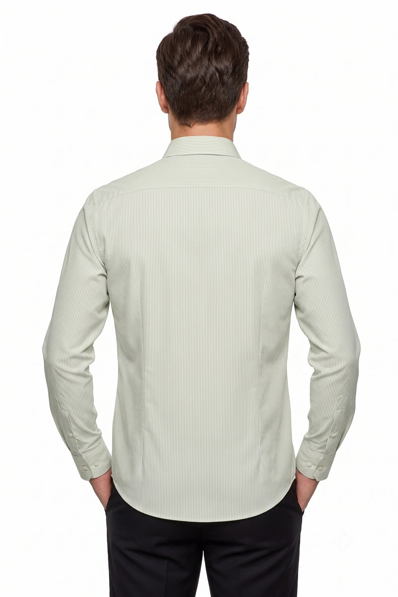 Wholesale,Mizumi, Mizumi Mint Striped Textured Button Up Shirt, Green, Small-41-TagSMedium-44-TagMLarge-46-TagLExtra Large-48-TagXLExtra Extra Large-50-TagXXL