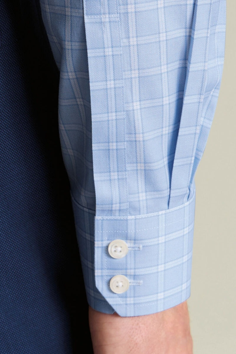 Wholesale,Charles Tyrwhitt, Charles Tyrwhitt Sky Blue Twill Check Shirt, Blue, Small-40-Tag15Medium-44-Tag16Extra Large-48-Tag17