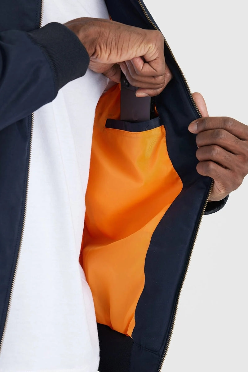 Wholesale,True Classic, True Classic Navy Bomber Jacket, Blue, Medium-44-TagM