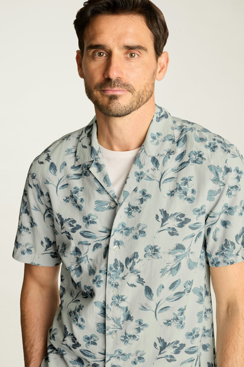 Wholesale,Bonobos, Bonobos Blue Daylight Floral Print Shirt, Blue, Small-41-TagSMedium-44-TagMLarge-47-TagLExtra Large-50-TagXLExtra Extra Large-53-TagXXL