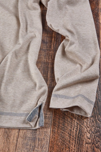 Wholesale,Nicoby Age of Wisdom, Nicoby Age of Wisdom Oatmeal Melange Tee, Tan, Medium-44-TagM