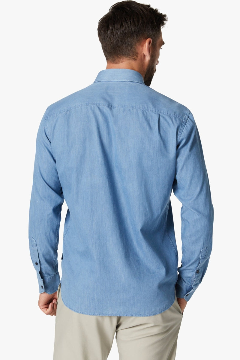 Wholesale,34 Heritage, 34 Heritage Blue Denim Shirt, Blue, Extra Large-50-TagXL