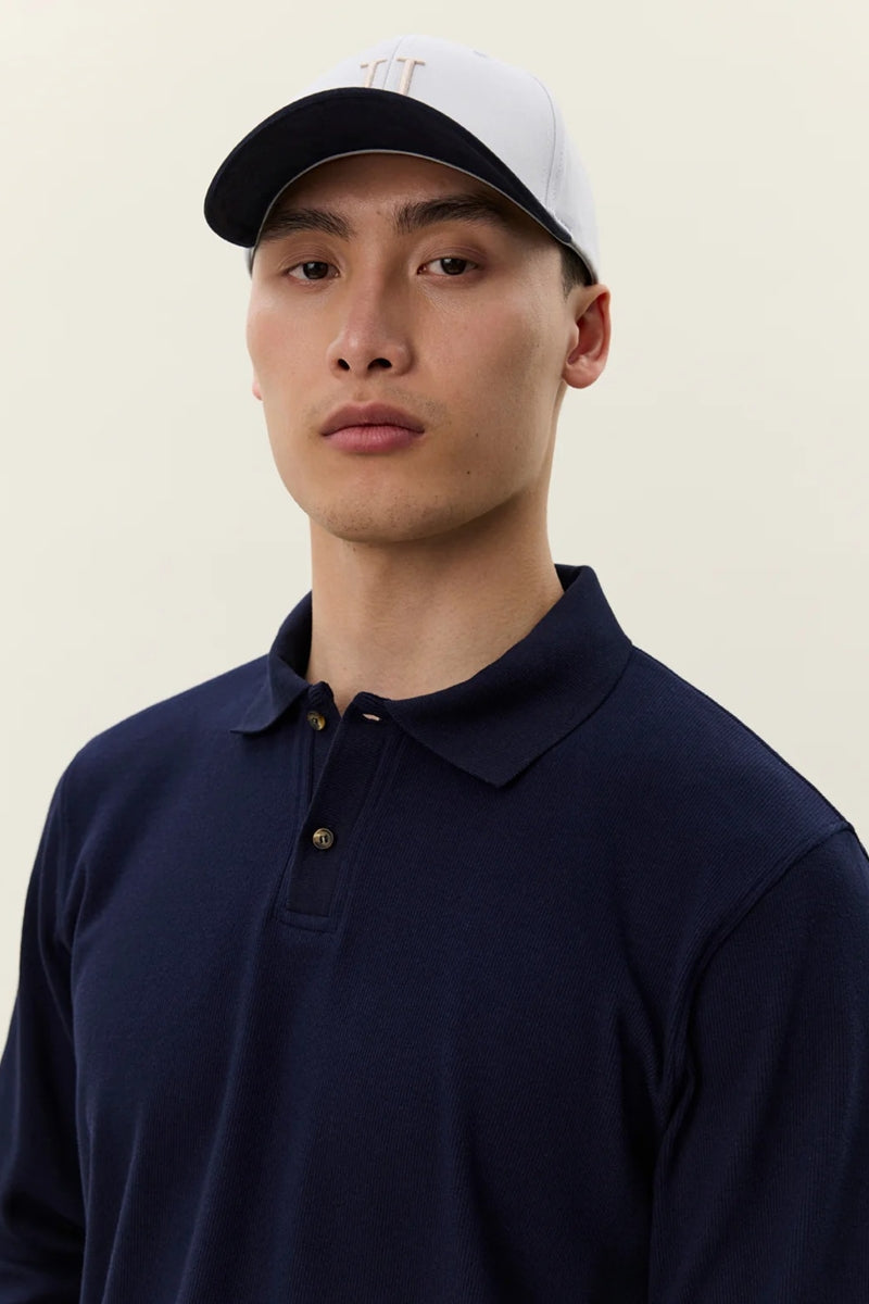 Wholesale,Les Deux, Les Deux Dark Navy Knit Polo, Blue, Small-42-TagS