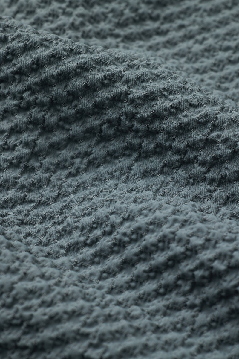 Direct From Brand,FYNE, FYNE Grey Seersucker Stretch Moisture Absorption Shirt, Grey, Medium-46-TagMLarge-48-TagLExtra Large-50-TagXL