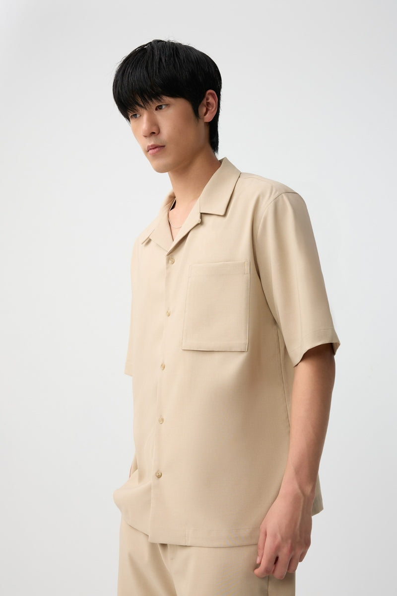 Direct From Brand,FYNE, FYNE Light Khaki Moisture-wicking Shirt, Tan, Medium-45-TagM