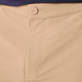 Mizzen + Main Khaki Active Stretch 7" Deck Short with Internal Drawstring