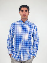 Ralph Lauren Blue Check Cotton Long Sleeve Shirt