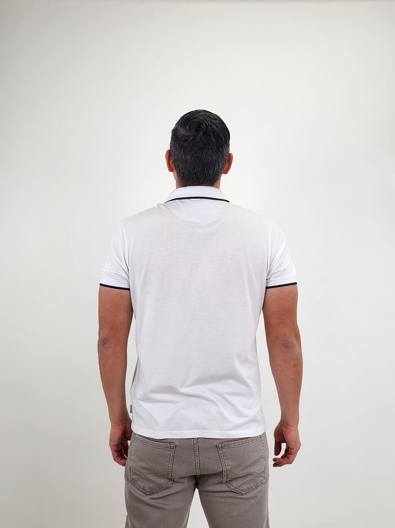Ted Baker White Tipped Collar Polo