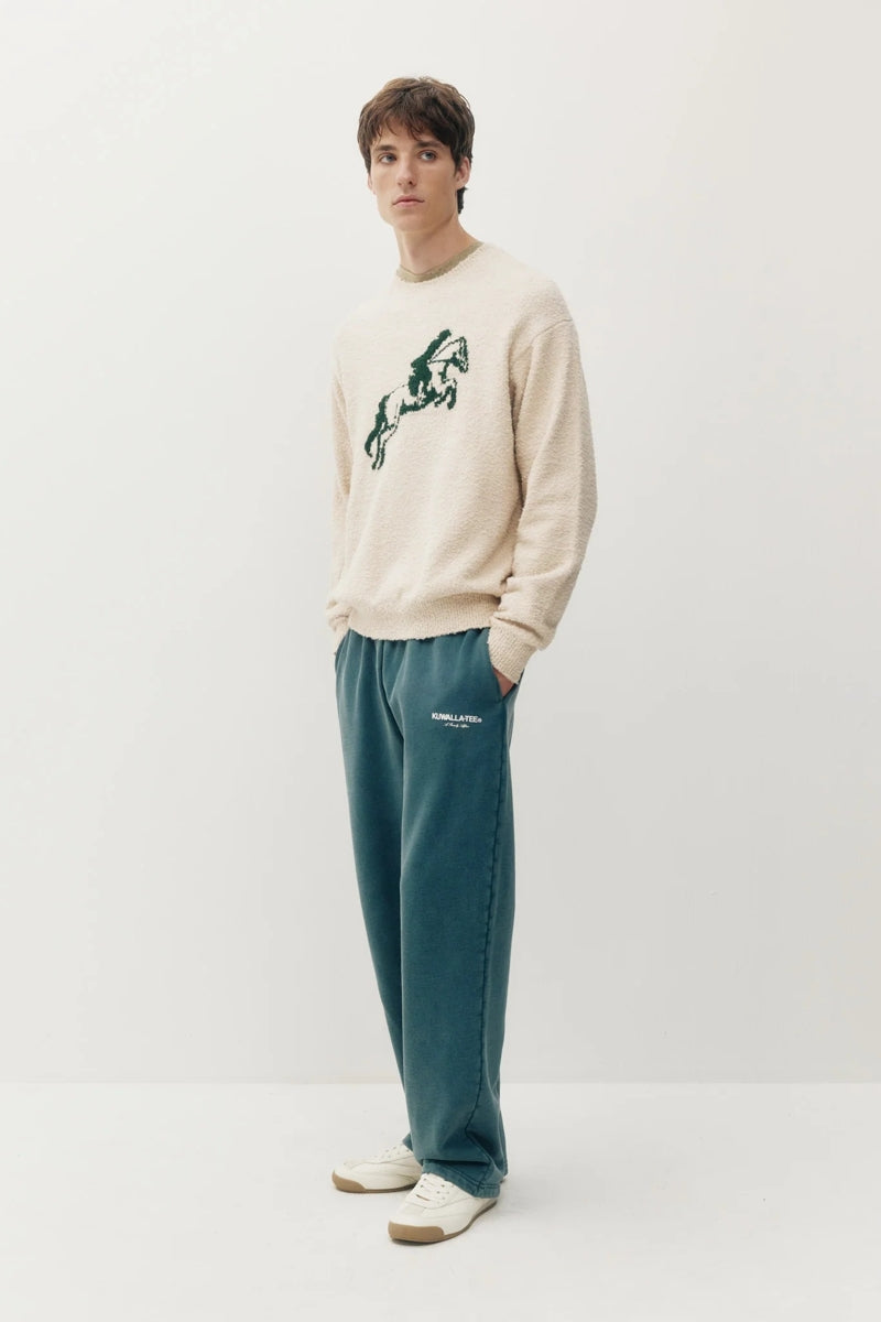 Wholesale,Kuwalla Tee, Kuwalla Tee Cream Boucle Knit Crew Sweater, Cream, Small-42-TagSMedium-45-TagMLarge-47-TagLExtra Large-49-TagXLExtra Extra Large-52-TagXXL