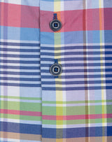 R2 Amsterdam Multicolor Check Oxford Cotton Shirt