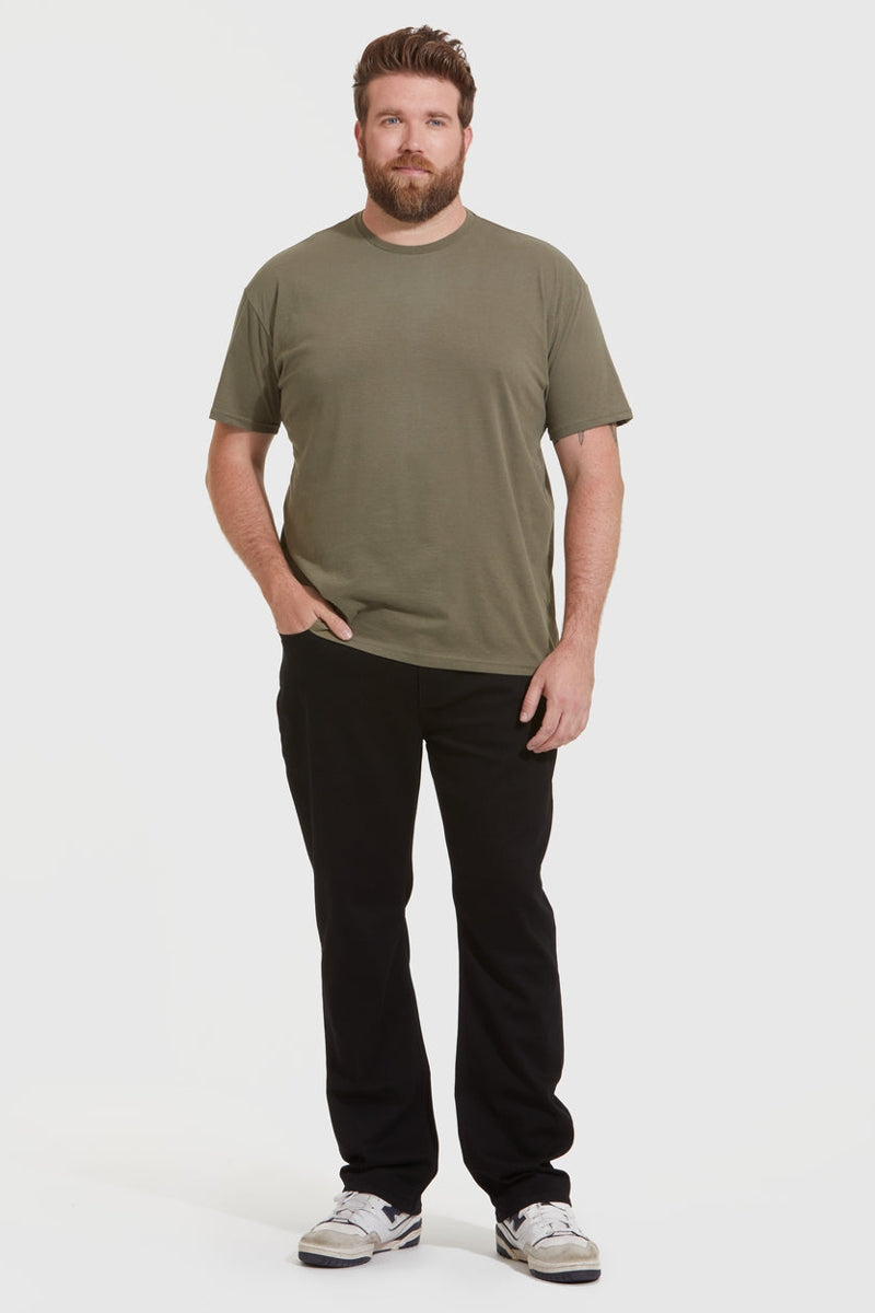 Faire,True Classic, True Classic Military Green Short Sleeve Tee, Green, Small-36-TagS