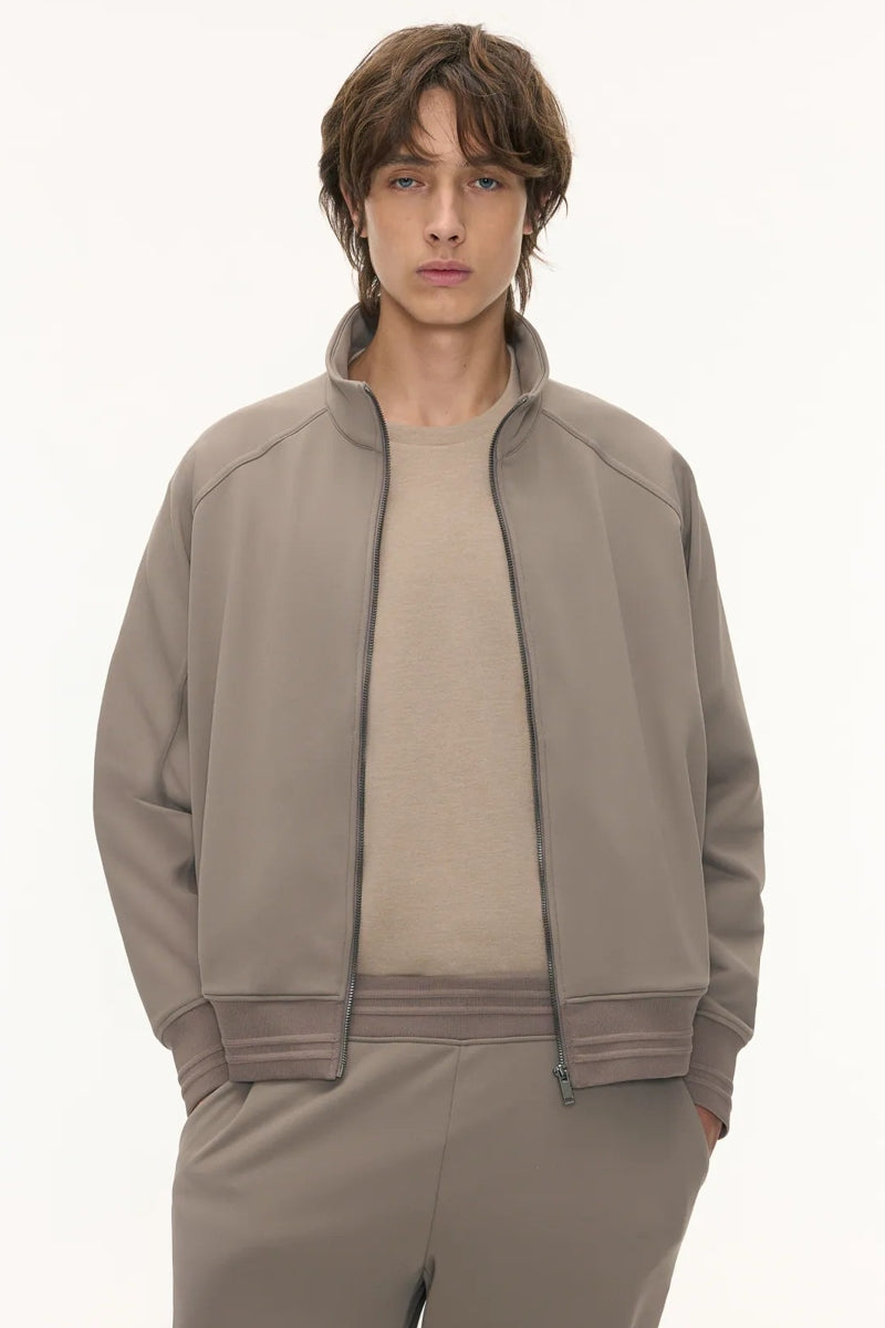 Direct From Brand,FYNE, FYNE Tan Performance Stand Collar Jacket, Tan, Medium-52-TagMLarge-54-TagLExtra Large-56-TagXL