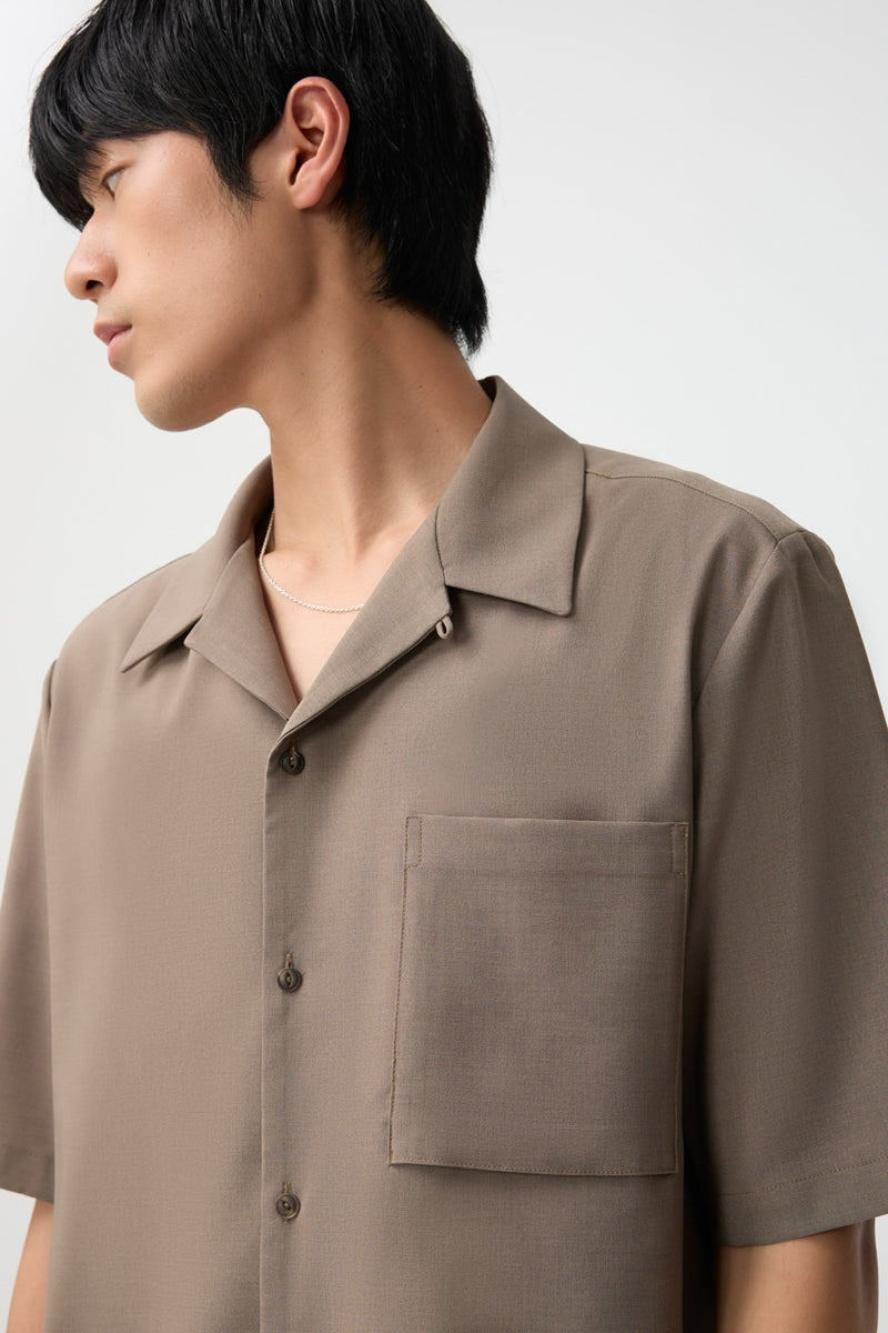 Direct From Brand,FYNE, FYNE Oak Brown Moisture-wicking Shirt, Brown, Large-47-TagL