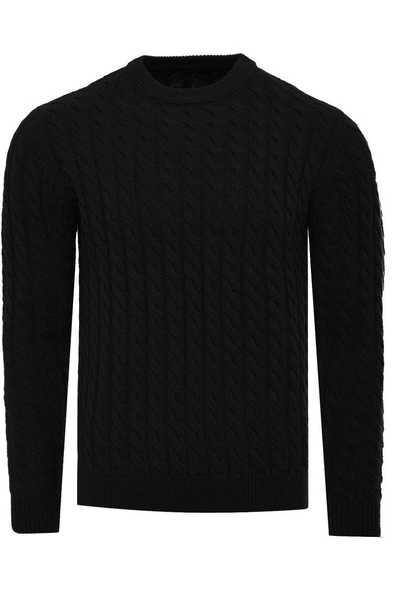 Other,Soulstar, Soulstar Black Cable Knit Sweater, Black, Extra Large-46-TagXL