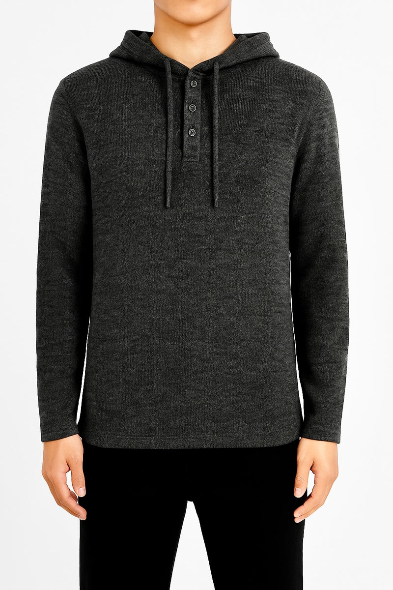 Wholesale,Nicoby Age of Wisdom, Nicoby Age of Wisdom Black Henley Hoodie, Black, Large-43-TagL
