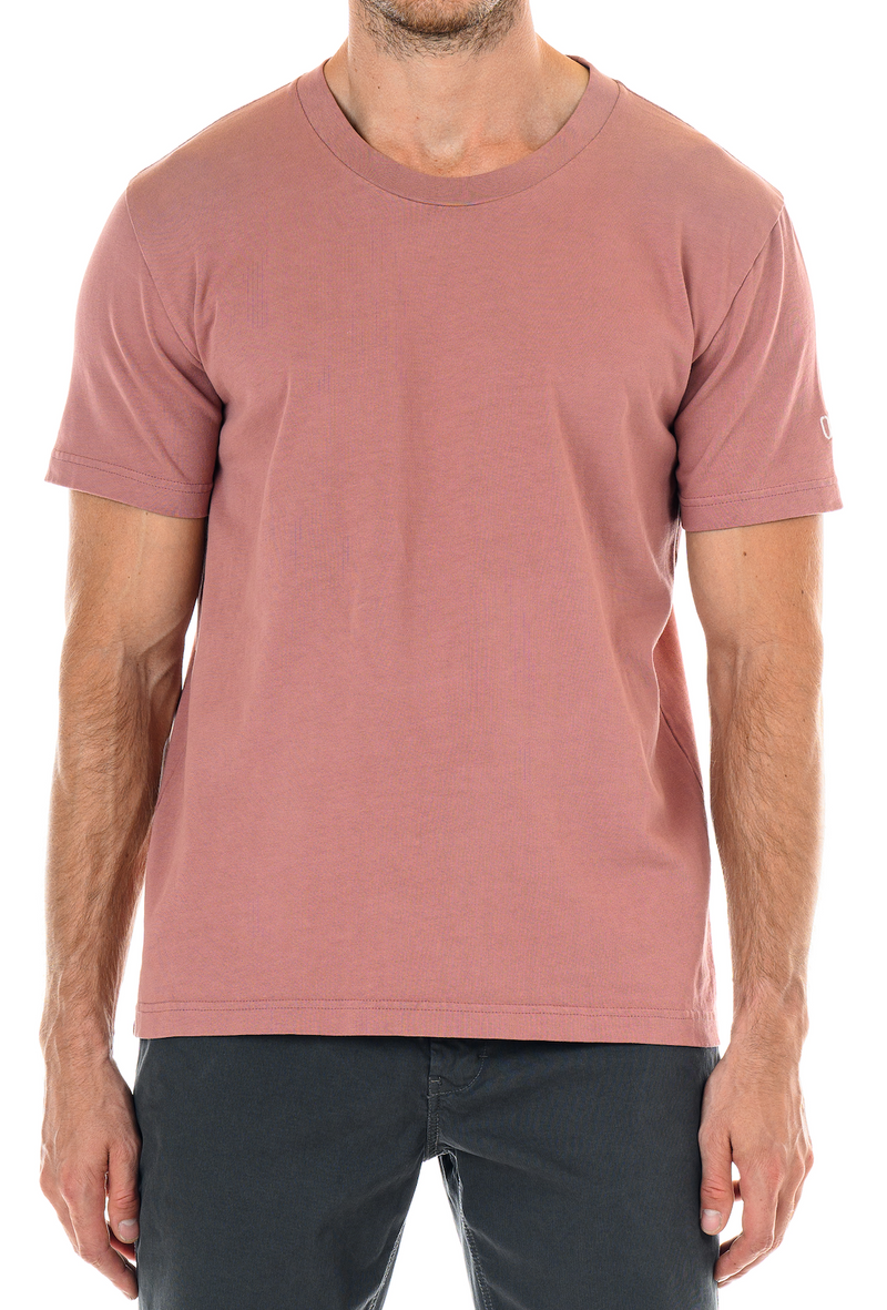 Original Paperbacks Mauve Heavy Knit Akita Short Sleeve Tee