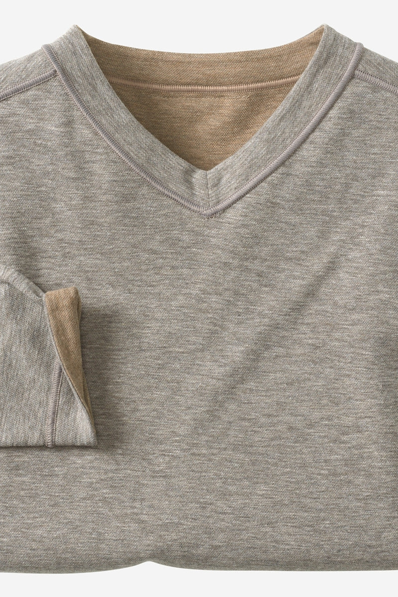 Wholesale,Johnston & Murphy, Johnston & Murphy Brown Reversible V-neck Sweatshirt, Brown, Extra Extra Large-54-TagXXL