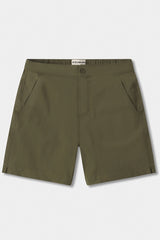 The Normal Brand Olive Tri-blend Woven 7" Shorts