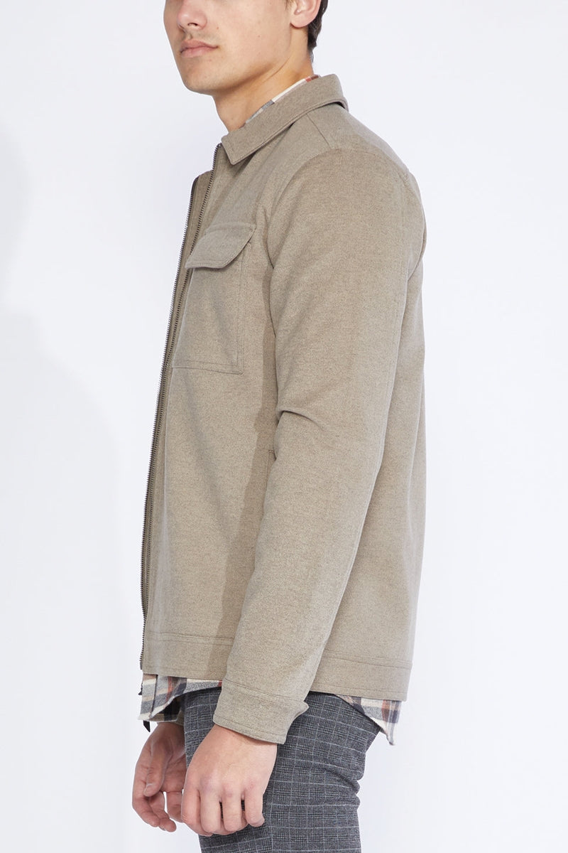 Wholesale,Civil Society, Civil Society Heather Khaki Trucker Jacket, Tan, Small-42-TagSMedium-44-TagMLarge-46-TagLExtra Large-48-TagXLExtra Extra Large-50-TagXXL