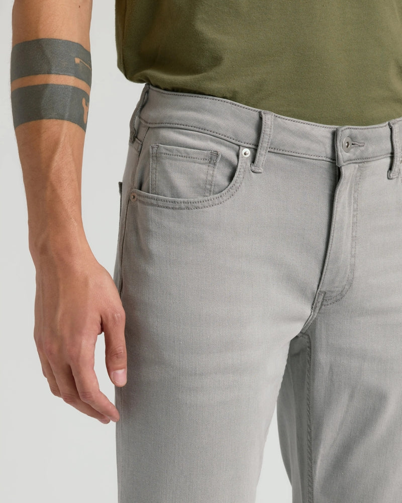 Faire,True Classic, True Classic Medium Grey Wash Straight Comfort Stretch Jeans, Grey, 36W-30L-Tag36
